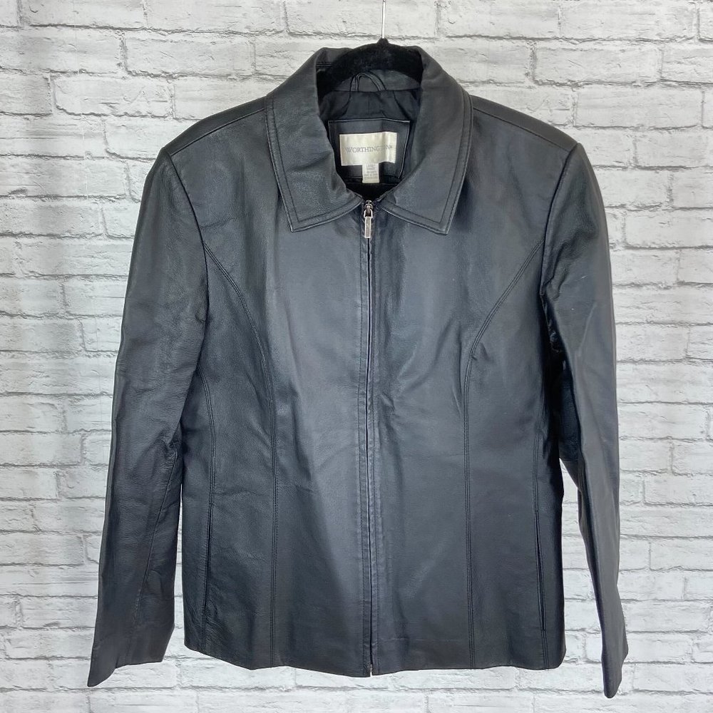 Worthington Black Leather Jacket